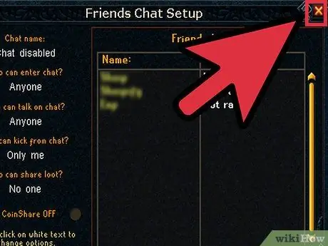 Используйте клановый чат в RuneScape Step 7 Используйте клановый чат в RuneScape Step 7