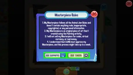 Создать шедевр на Animal Jam Step 16
