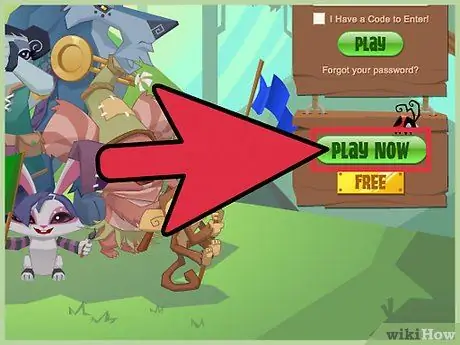 Сыграть в Animal Jam, шаг 1