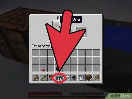 Сделайте котел в Minecraft, шаг 2 Сделайте котел в Minecraft, шаг 2