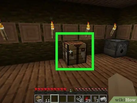 Сделайте крючок Tripwire в Minecraft Step 7