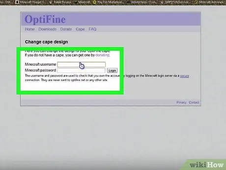 Переместите плащ OptiFine в другую учетную запись Minecraft Шаг 4 Переместите плащ OptiFine в другую учетную запись Minecraft Шаг 4