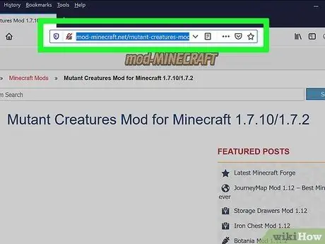 Установите мод Mutant Creatures, шаг 19