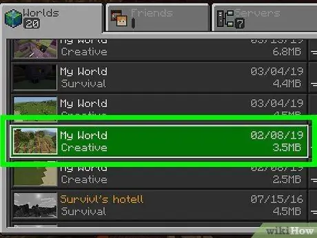 Играйте в многопользовательскую игру Minecraft PE, шаг 2 Играйте в многопользовательскую игру Minecraft PE, шаг 2