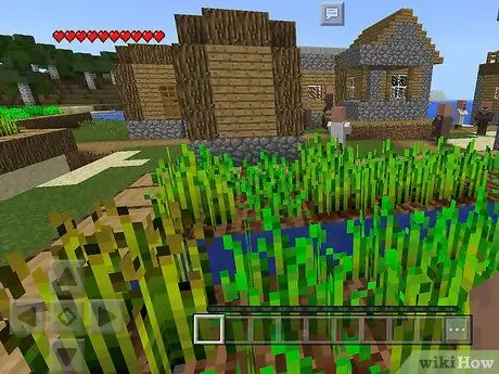 Найдите деревню NPC в Minecraft PE, шаг 8