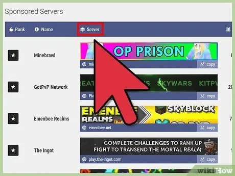 Выберите хорошие серверы Minecraft, шаг 1 Выберите хорошие серверы Minecraft, шаг 1