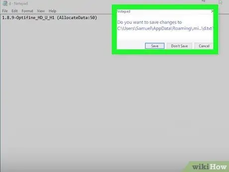Увеличьте максимальный предел кадров для Minecraft Шаг 5 Увеличьте максимальный предел кадров для Minecraft Шаг 5