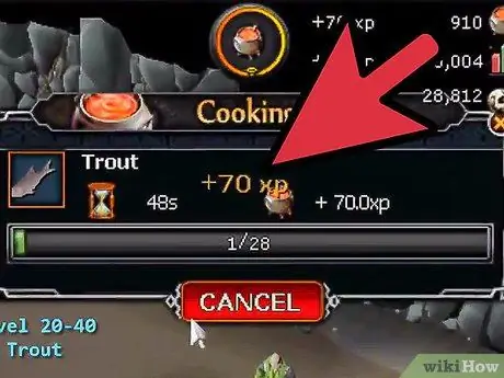 Тренируйтесь вместе с рыбалкой и готовкой в RuneScape, шаг 14
