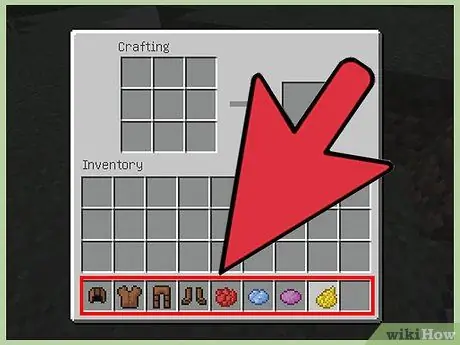 Изменить цвет кожаной брони в Minecraft, шаг 1 Изменить цвет кожаной брони в Minecraft, шаг 1