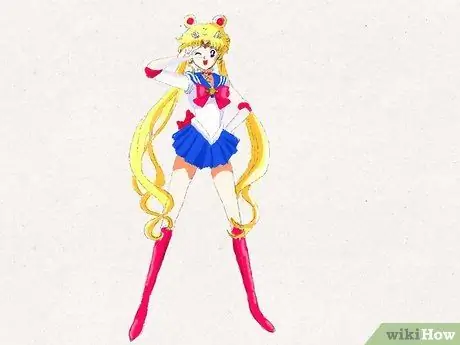 Нарисуйте Сейлор Мун в Sailor Moon Crystal, шаг 12 Нарисуйте Сейлор Мун в Sailor Moon Crystal, шаг 12