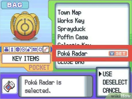 Используйте Poke Radar, шаг 3