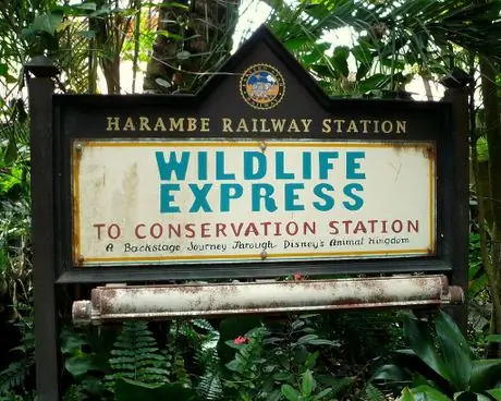 Поезд Wildlife Express Harambe Station Поезд Wildlife Express Harambe Station