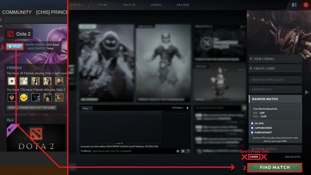 Как изменить основной язык поиска в DOTA 2: 4 шага