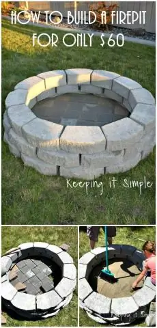 Как сделать из шлакоблоков кострище?