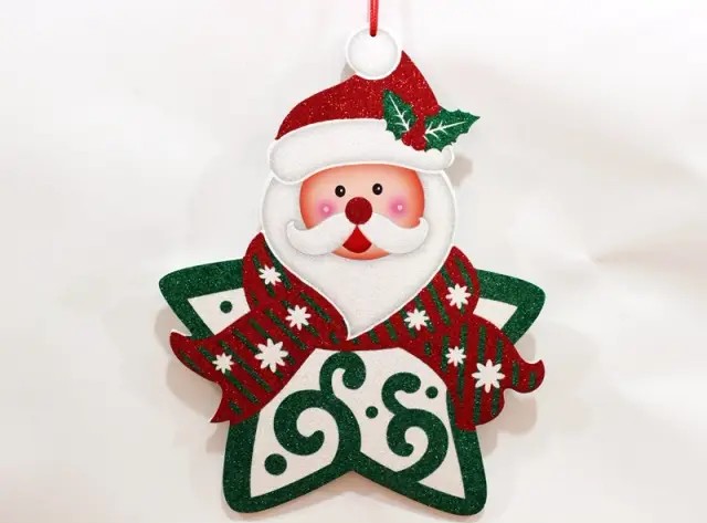 Красивые елочные украшения с декоративными яблоками